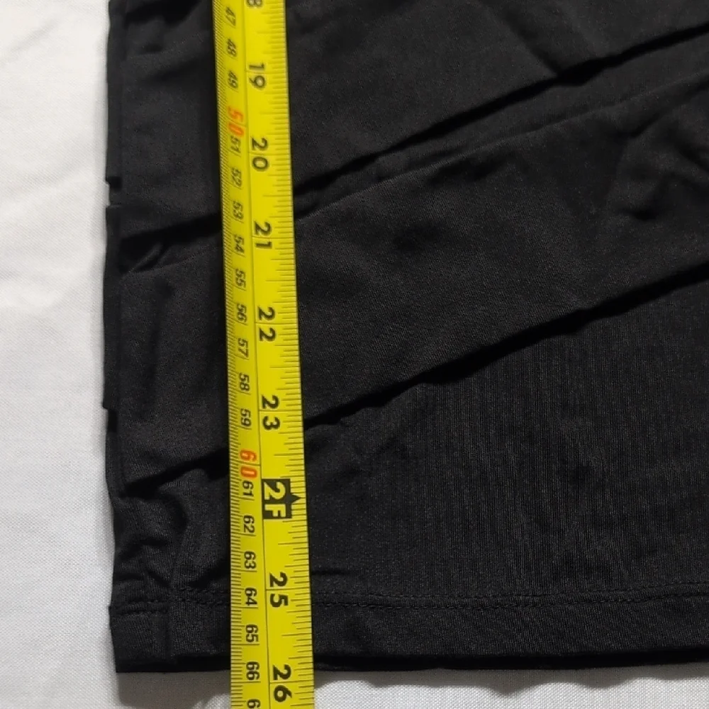 Forever 21 Black Pleated Cowl Neck Mini Dress